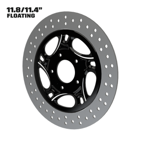 Intrepid 11" Floating Rotor in Black Contrast Cut