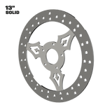 Iron Trinity 13" solid rotor in polished