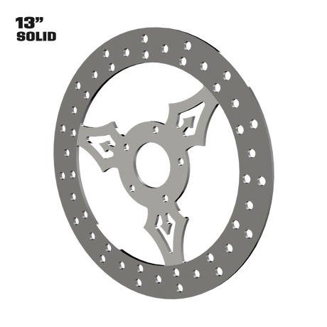 Iron Trinity 13" solid rotor in polished