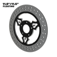 Iron Trinity 11" floating rotor in black double cut