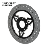 Iron Trinity 11" floating rotor in black double cut
