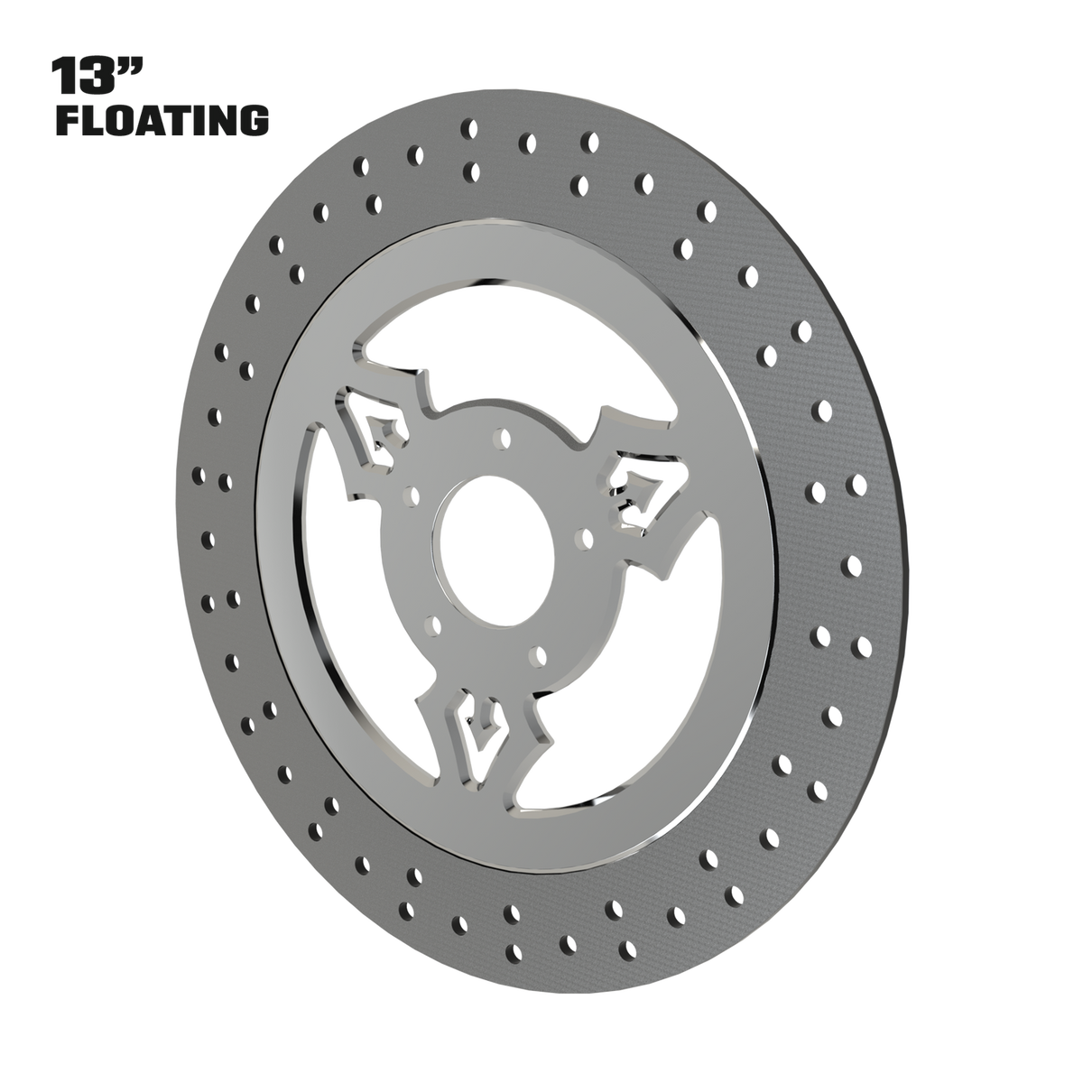 Iron Trinity 13" floating rotor in polished