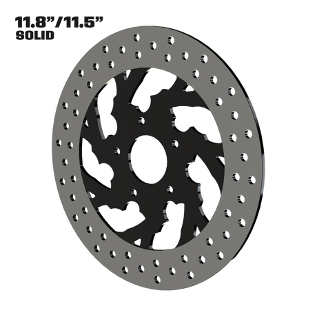 Kraken 11" Solid Rotor in Black