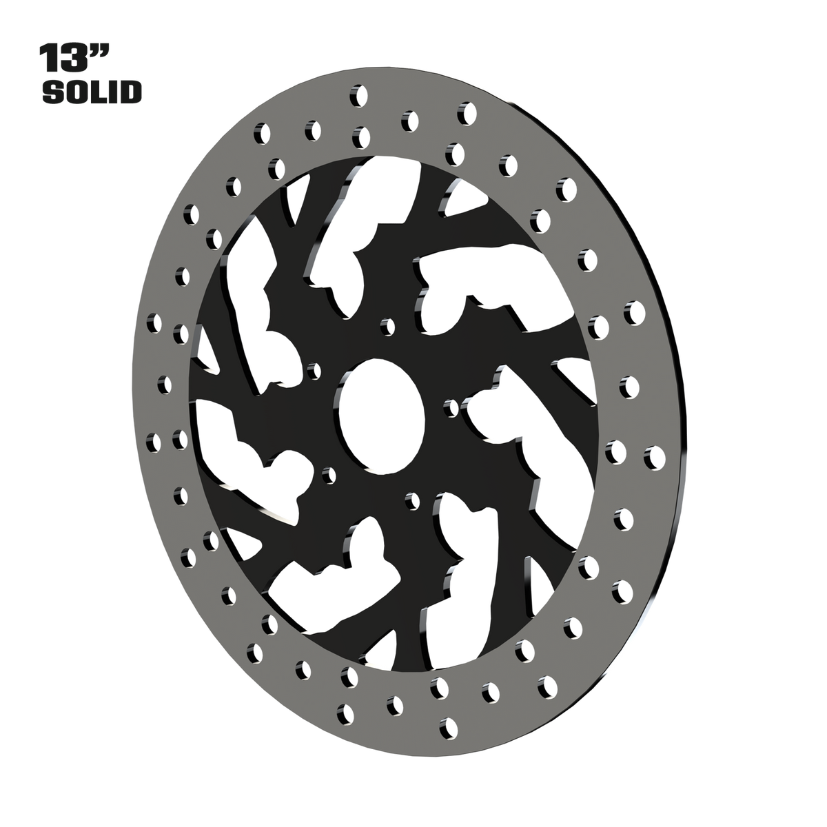Kraken 13" Solid Rotor in Black