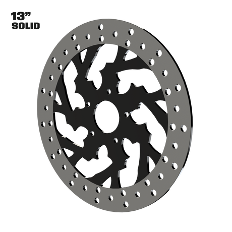 Kraken 13" Solid Rotor in Black