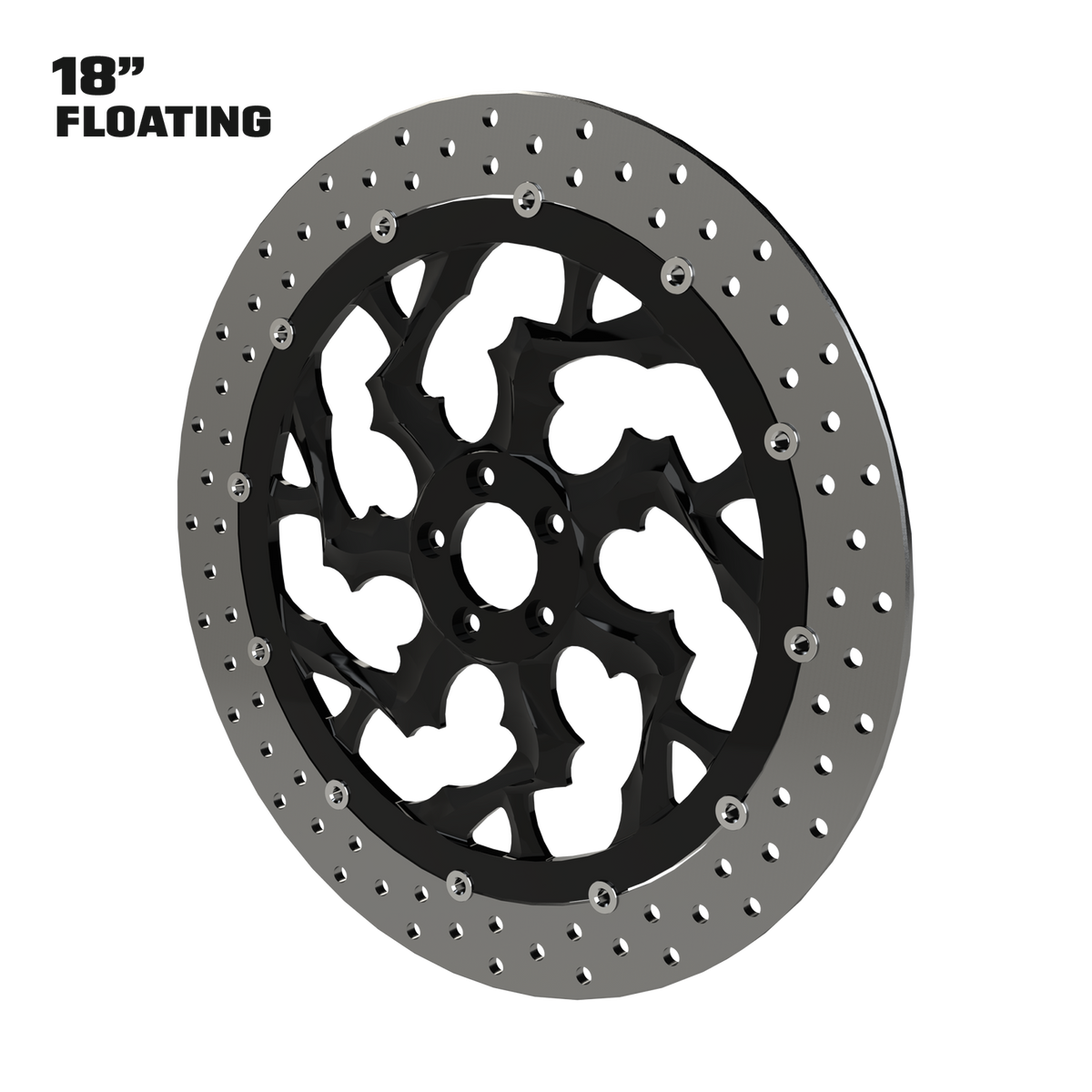 Kraken 18" Floating Rotor in Black