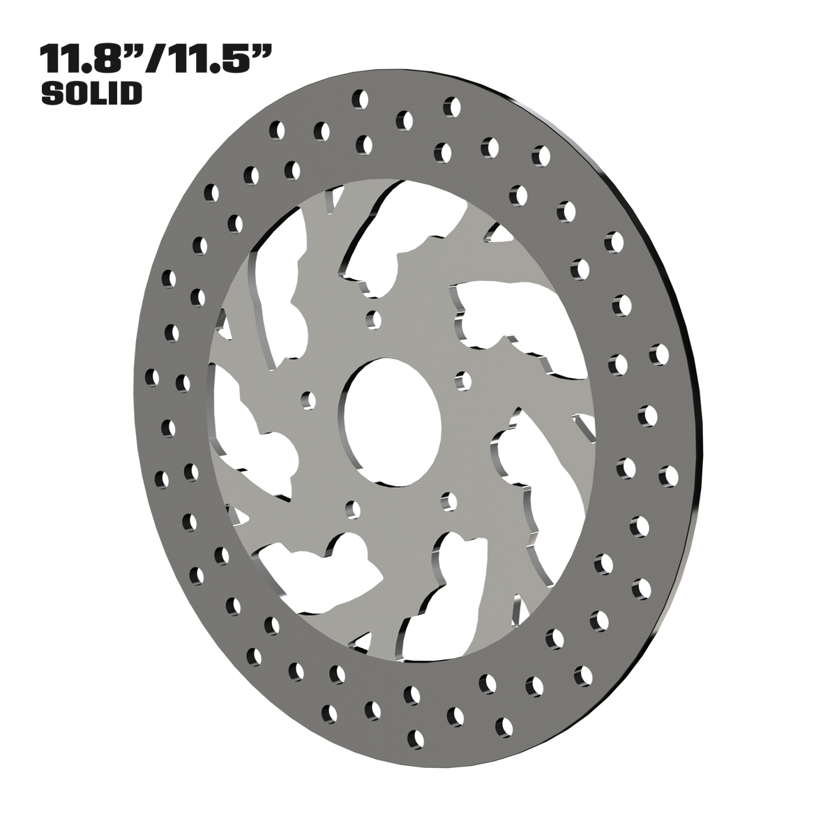 Kraken 11" Solid Rotor in Polished