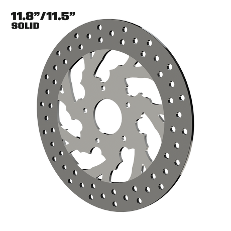 Kraken 11" Solid Rotor in Polished