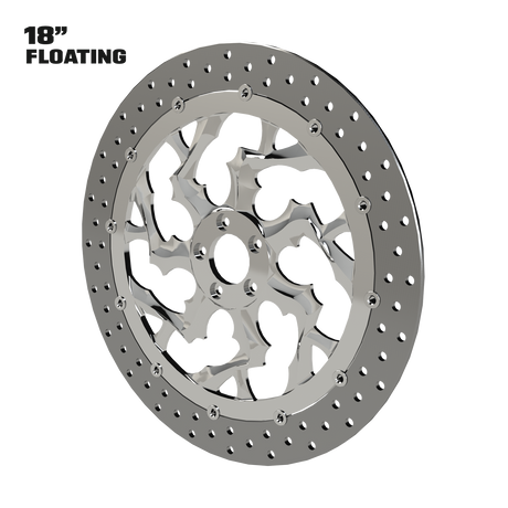 Kraken 18" Floating Rotor in Polished