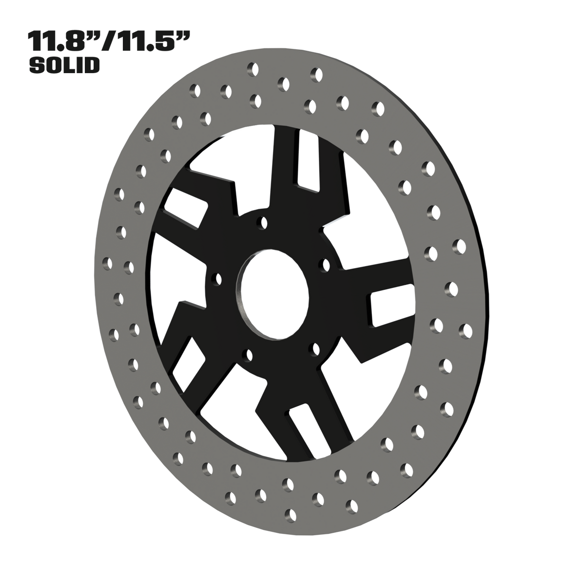 Kryptec 11" solid rotor in black