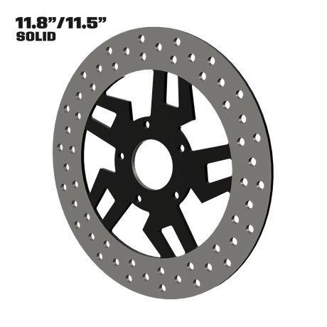 Kryptec 11" solid rotor in black