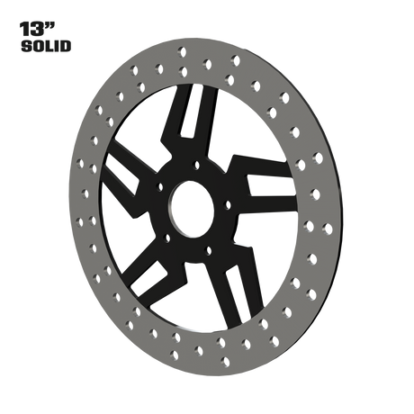 Kryptec 13" solid rotor in black
