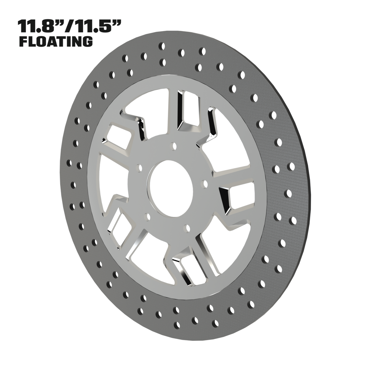 Kryptec 11" floating rotor in polished