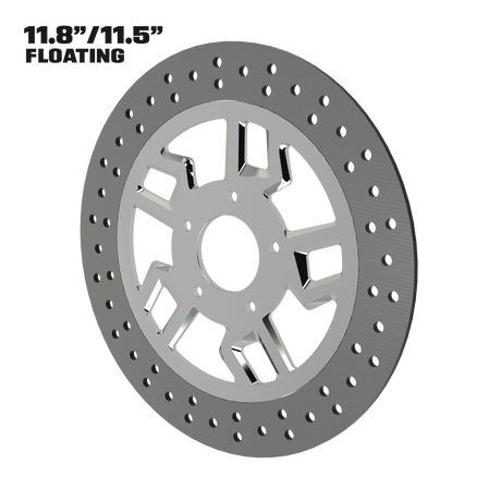 Kryptec 11" floating rotor in polished