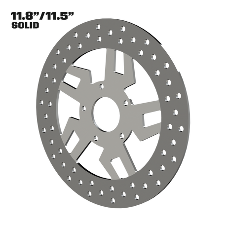 Kryptec 11" solid rotor in polished