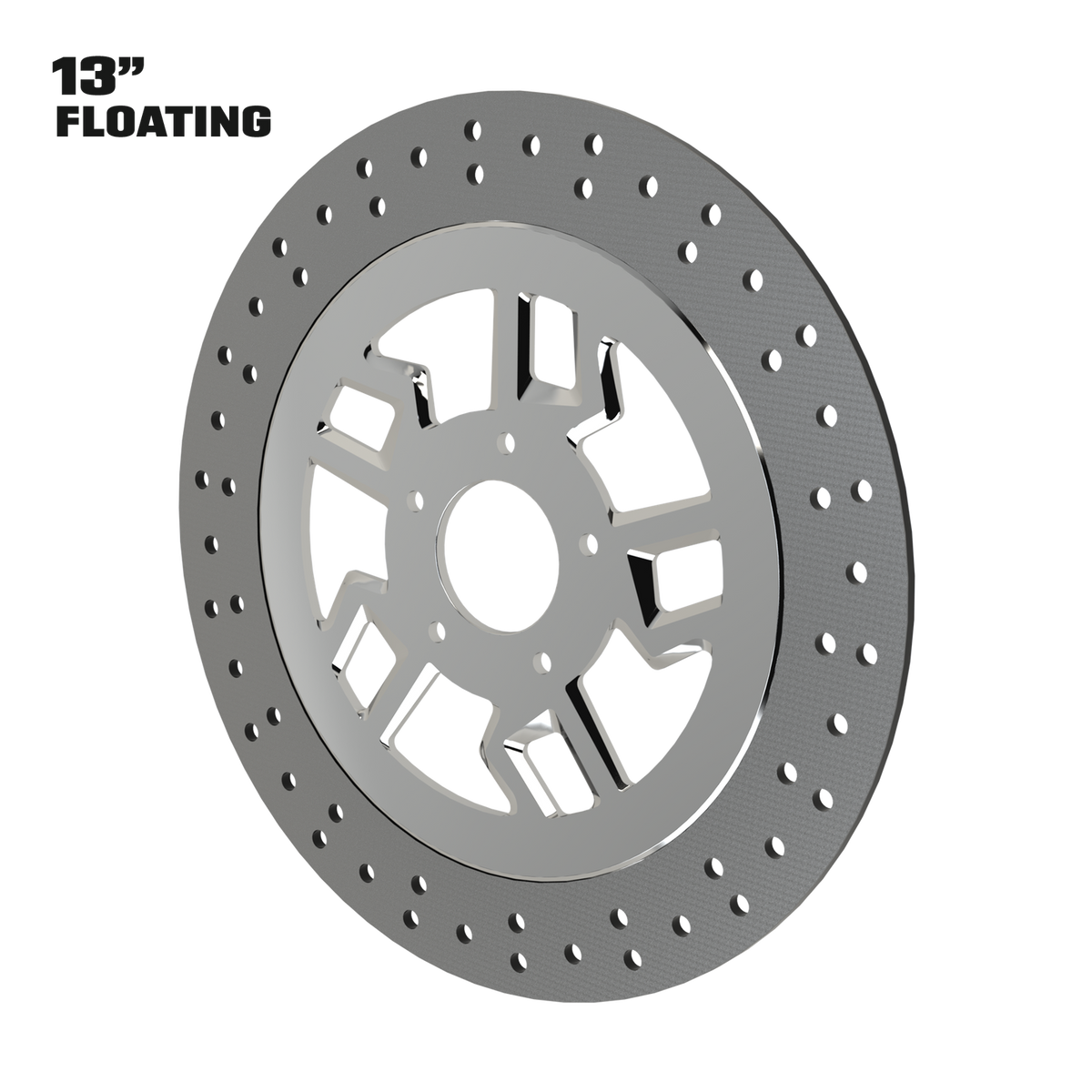 Kryptec 13" floating rotor in polished