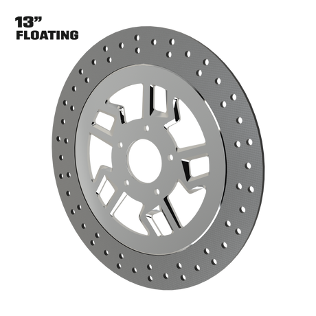 Kryptec 13" floating rotor in polished