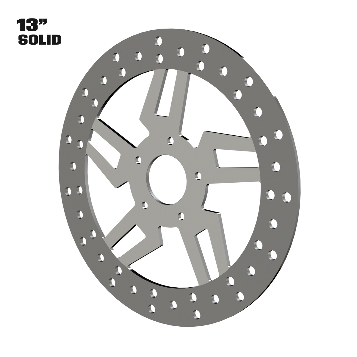 Kryptec 13" solid rotor in polished