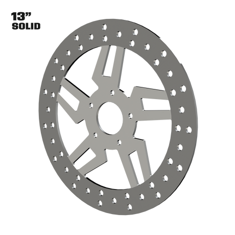 Kryptec 13" solid rotor in polished