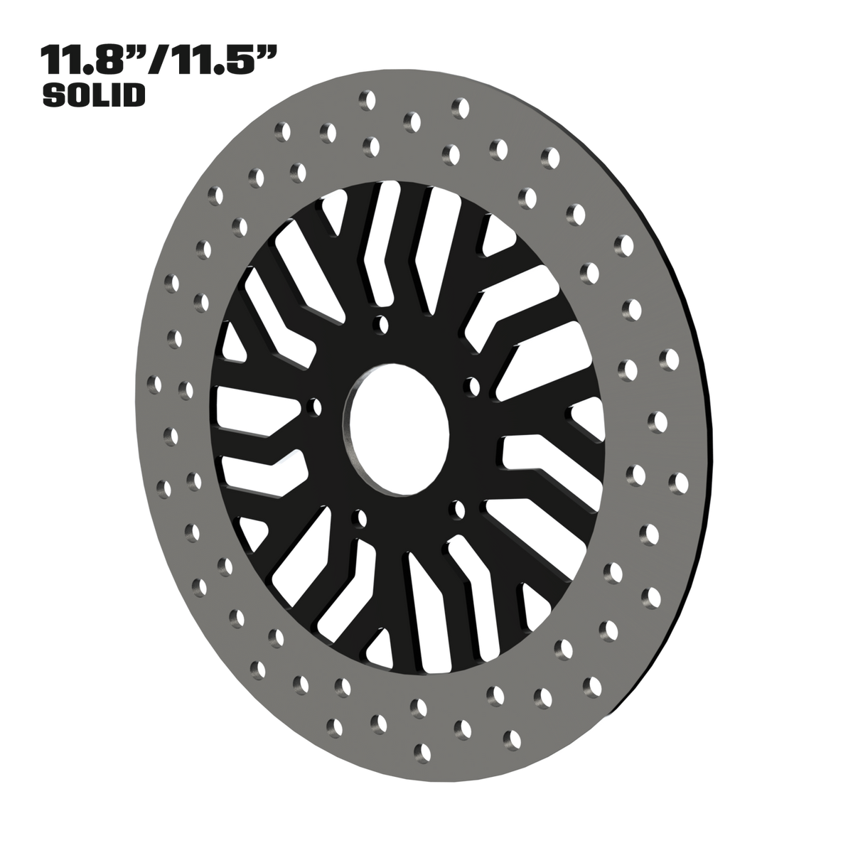 Legacy 11" solid rotor in black
