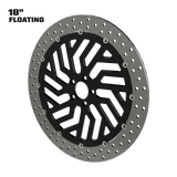 Legacy 18" floating rotor in black