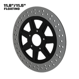 Lucky 7 11" floating rotor in black