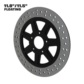 Lucky 7 11" floating rotor in black