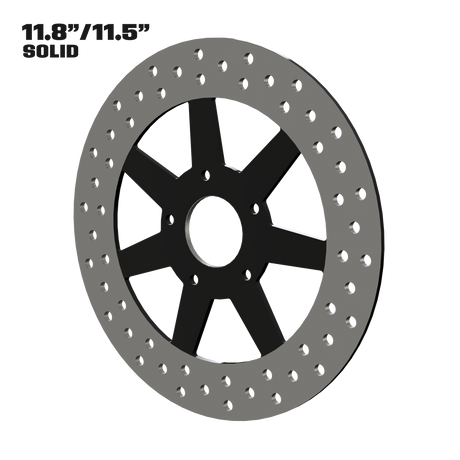 Lucky 7 11" solid rotor in black