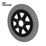 Lucky 7 13" floating rotor in black