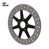 Lucky 7 13" solid rotor in black