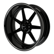 Lucky 7 Harley Trike Black Double Cut Wheels