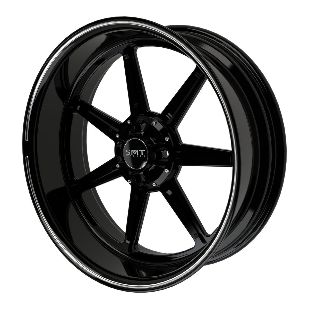 Lucky 7 Harley Trike Black Double Cut Wheels