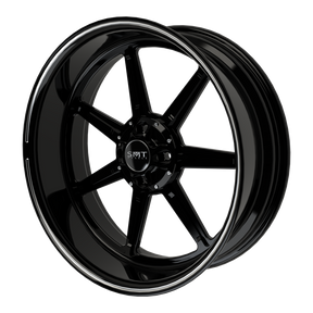 Lucky 7 Harley Trike Black Double Cut Wheels