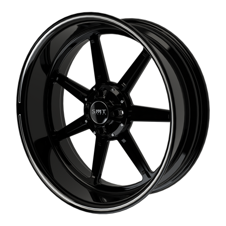 Lucky 7 Harley Trike Black Double Cut Wheels