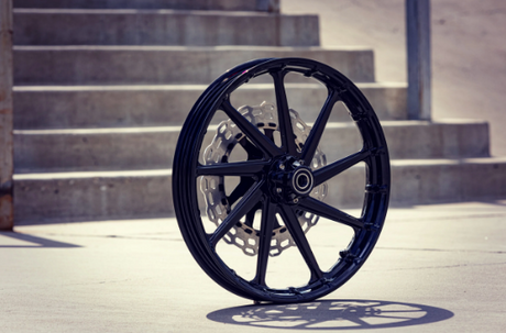 Lutzka Edition Black Motorcycle Wheel