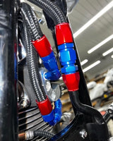 Curly's Inc M8 AN Braided Oil Line Kit (Patent Pending)