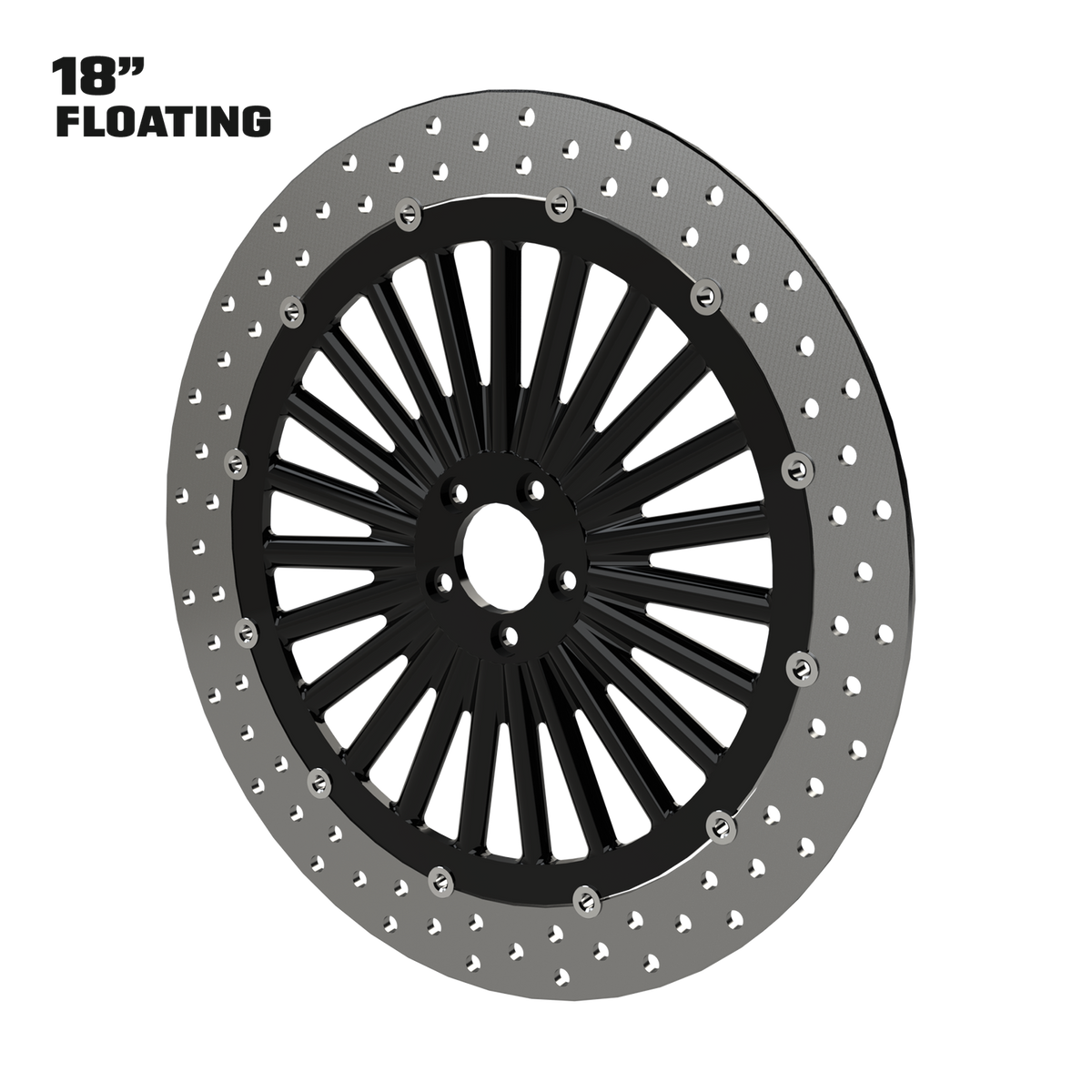 Magnum 18" Floating Rotor in Black