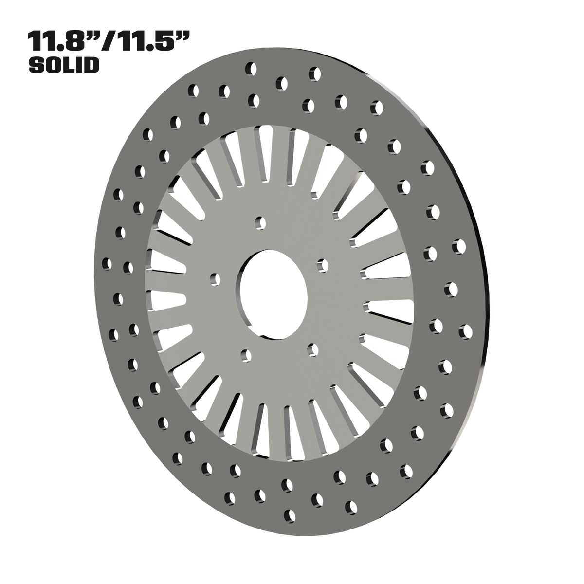 Magnum 11" Solid Rotor in Polished