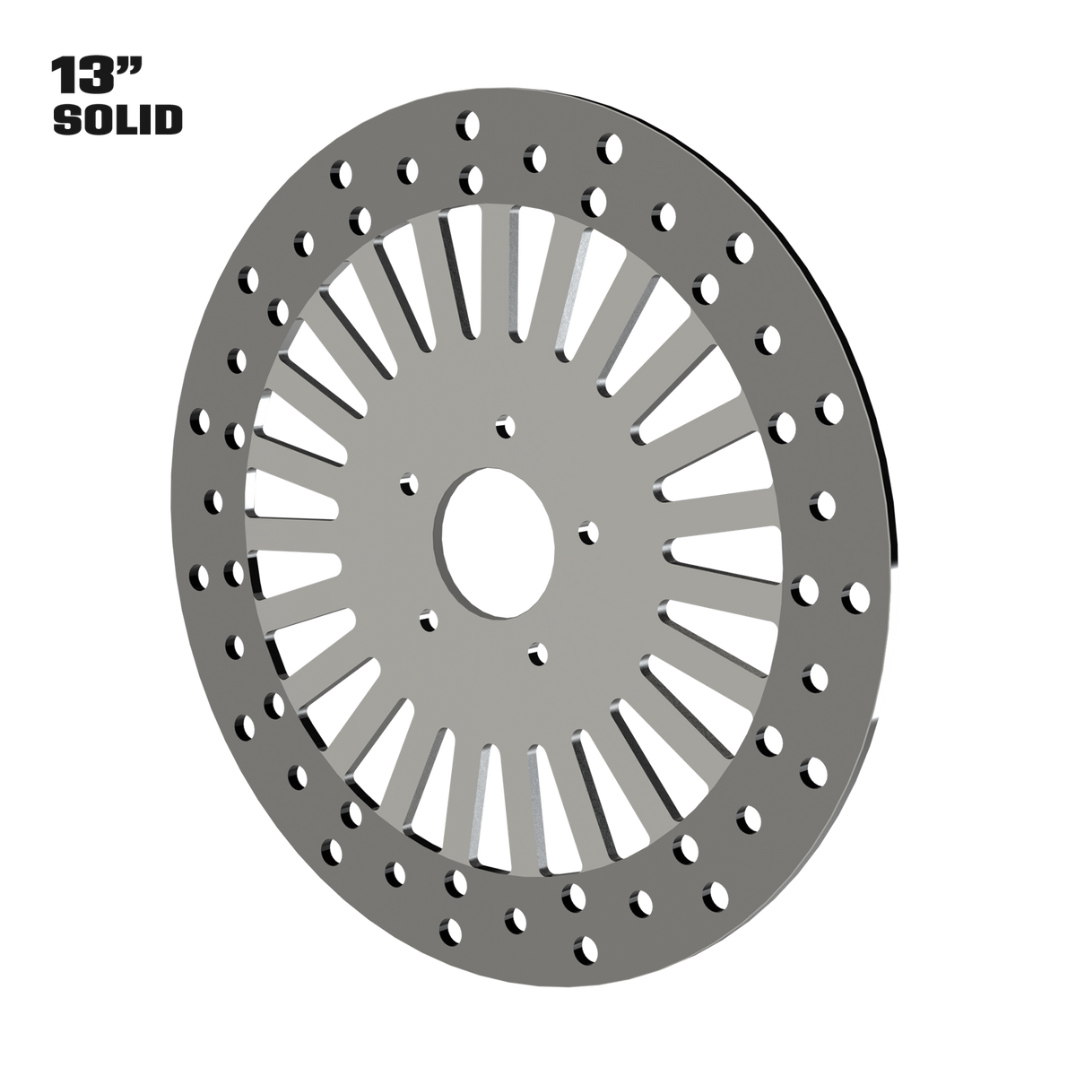 Magnum 13" Solid Rotor in Polished