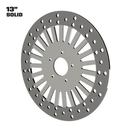 Magnum 13" Solid Rotor in Polished
