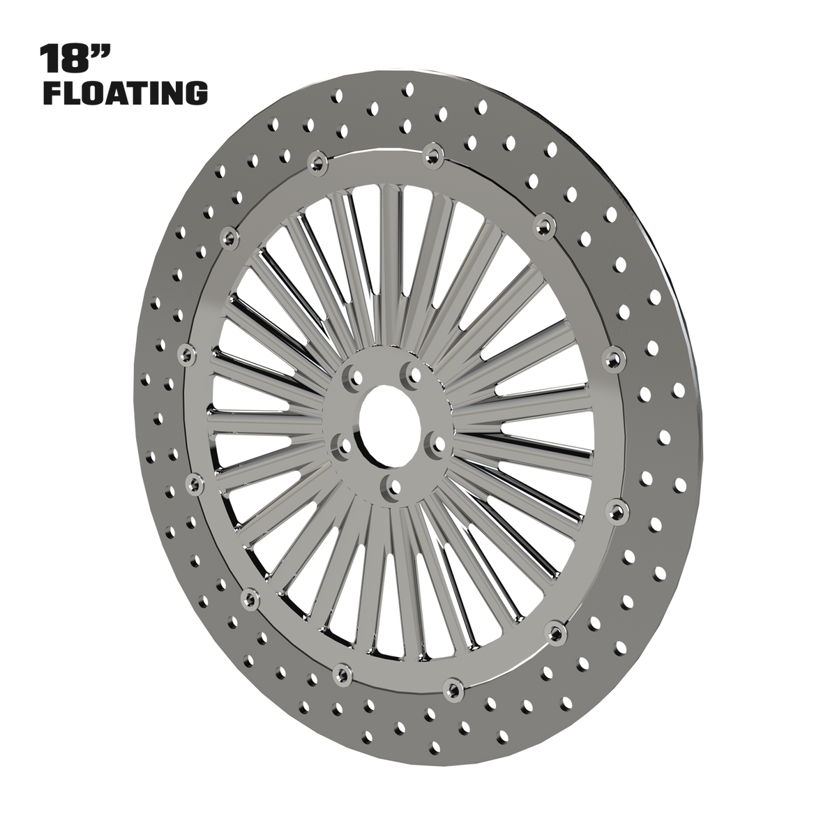 Magnum 18" Floating Rotor in Polished