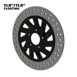 Maverick 11" floating rotor in black