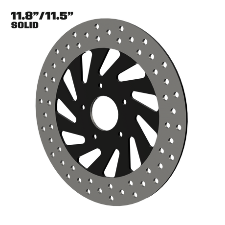Maverick 11" solid rotor in black