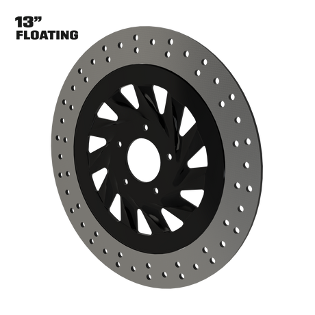 Maverick 13" floating rotor in black