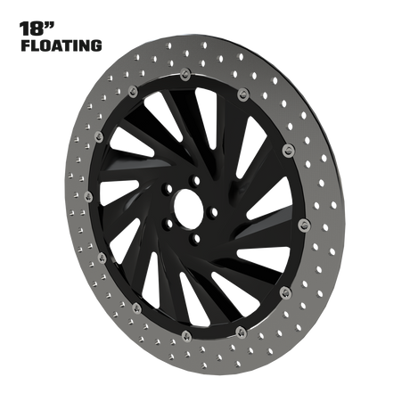 Maverick 18" floating rotor in black
