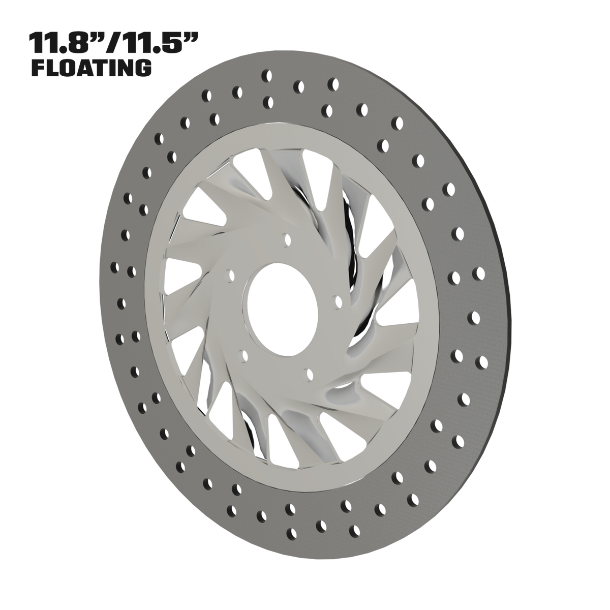 Maverick 11" floating rotor in polished