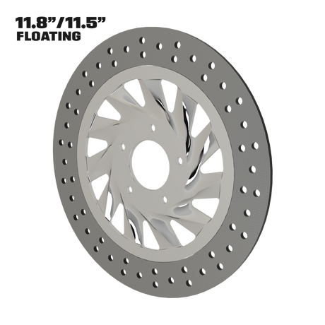 Maverick 11" floating rotor in polished
