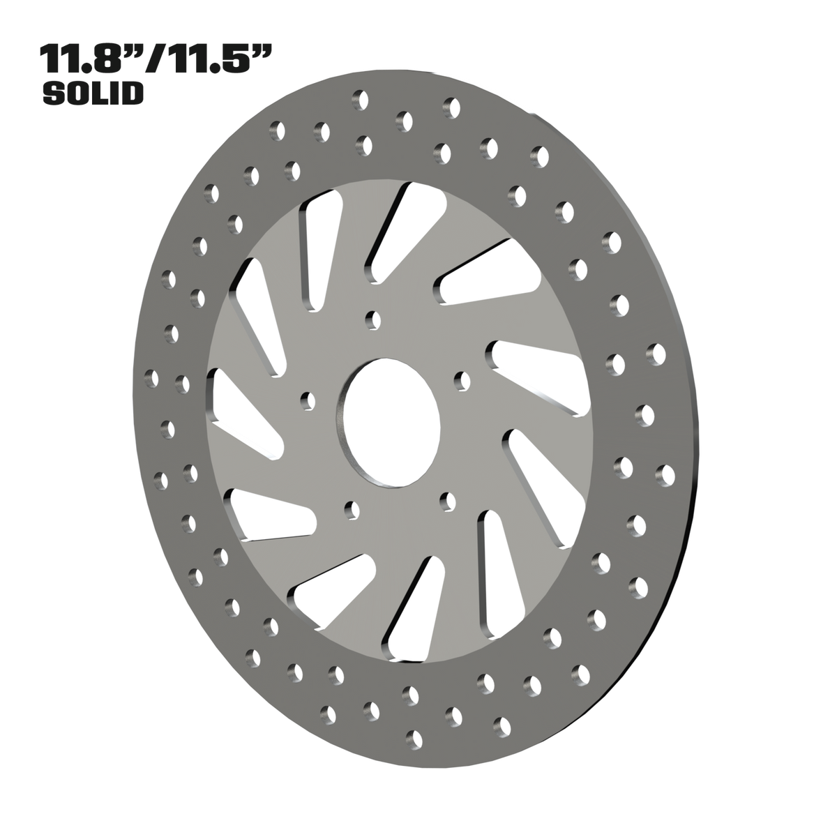 Maverick 11" solid rotor in polished