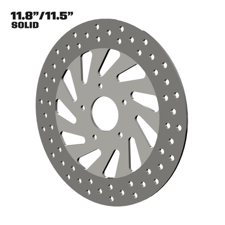 Maverick 11" solid rotor in polished