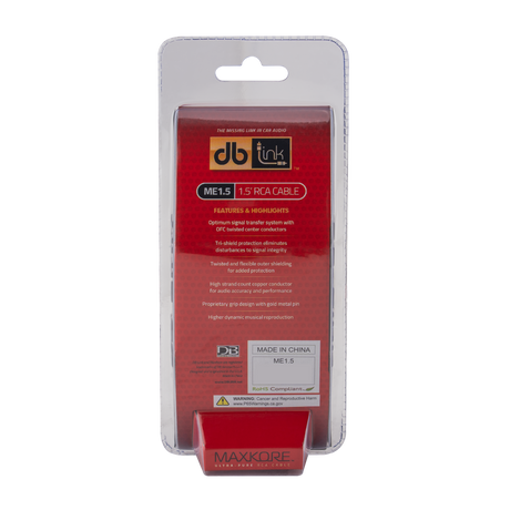 DB Link ME1.5 : Maxkore E Series 1.5 ft. RCA Cable